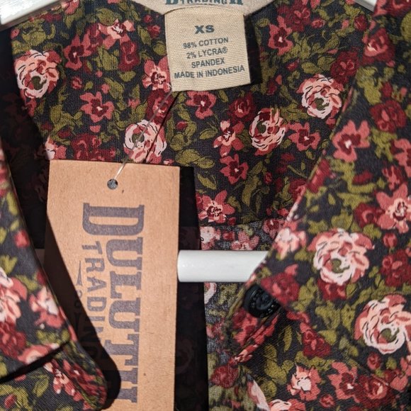 Duluth Trading Co. Floral Button Down - Picture 2 of 4